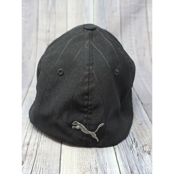 PUMA Golf Flexfit Fitted 6 7/8 - 7 1.4 Black Fashion Hat Cap RN #62200  Hat Cap - Picture 4 of 8